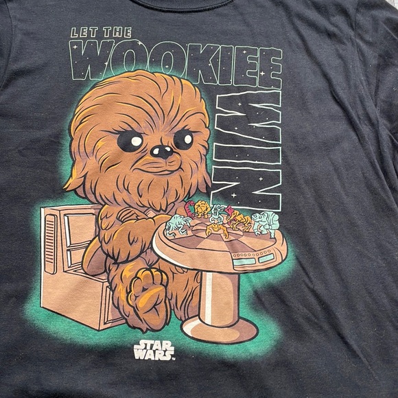 Pop Tees Star Wars Graphic Wookie Tee Shirt - Picture 4 of 7